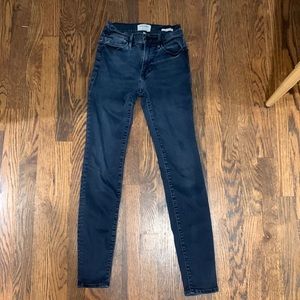 FRAME Le High Skinny blue denim Jean